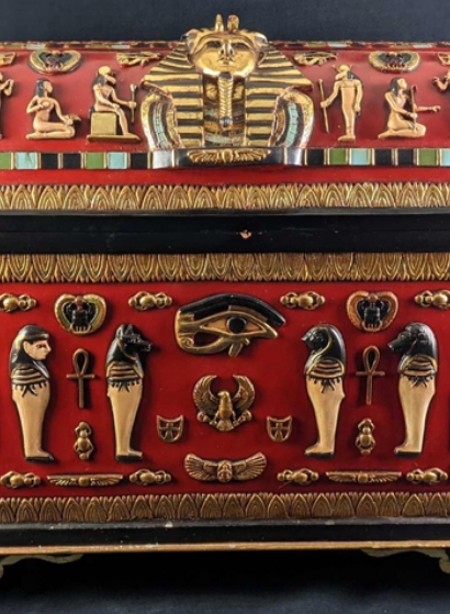 Orlando estate auctions Egyptian chest