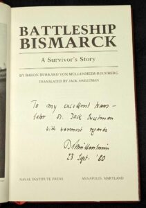 Signed Battleship Bismarck